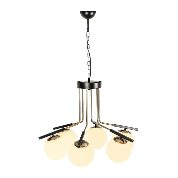 Mustast metallist rippvalgusti Opviq lights Amalia - Opviq lights-image-3
