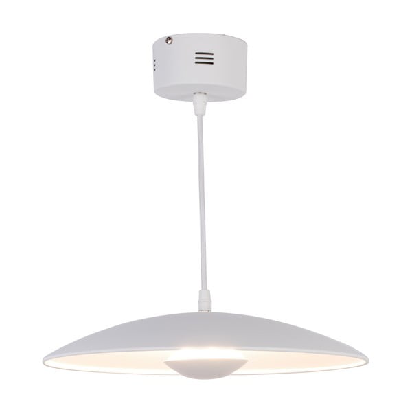 Valge LED-rippvalgusti metallist varjuga Lund - Candellux Lighting