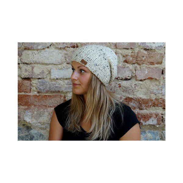 Beež käsitsi kootud müts Tweed - DOKE-image-3