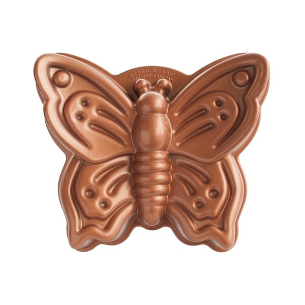 Forma na bábovku ve tvaru motýla v měděné barvě Nordic Ware Butterfly, 2,1 l