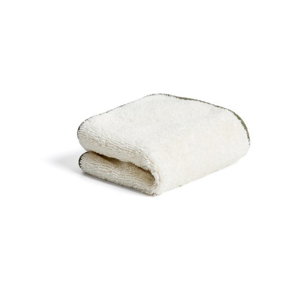 Valge/roheline frotee-puuvillane rätik 30x50 cm Sedora - Kave Home