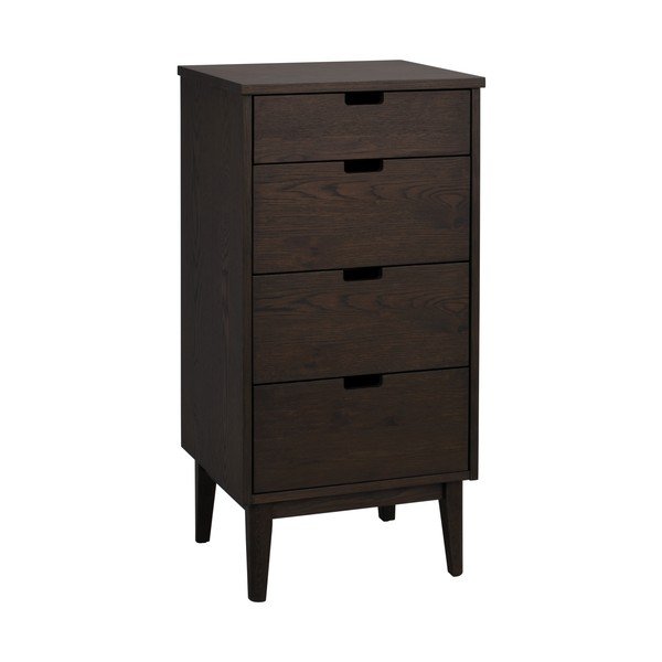 Tumeda naturaalse tammepuidust kummut 45x92x38 cm Garrison - Rowico