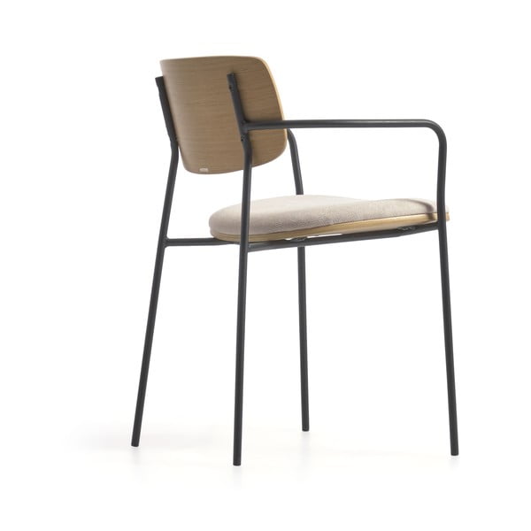 Must-puiduvärvi söögitool Maureen – Kave Home-image-4