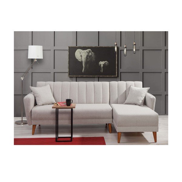 Valge nurgadiivanvoodi (parem nurk) Aqua – Balcab Home-image-2