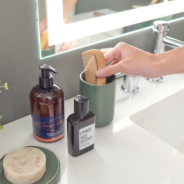 Roheline keraamiline hambaharja tass Vanity Eco Vanity - iDesign-image-2