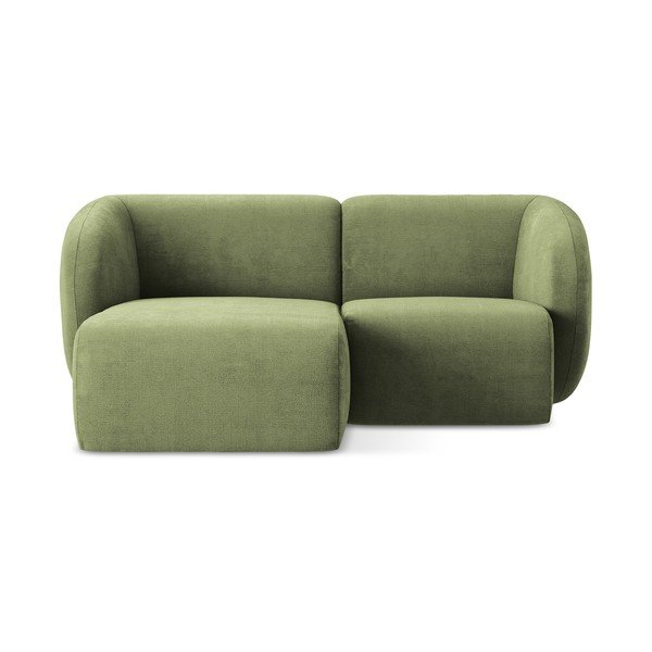 Roheline šenill-nurgadiivan (vasak nurk/diivanvoodiga) Lani - Makamii