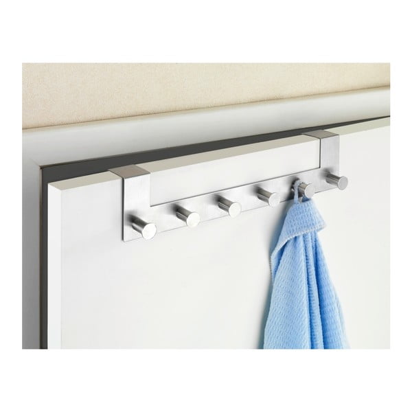 6 hõbedase konksuga uksehoidja Celano - Wenko-image-1