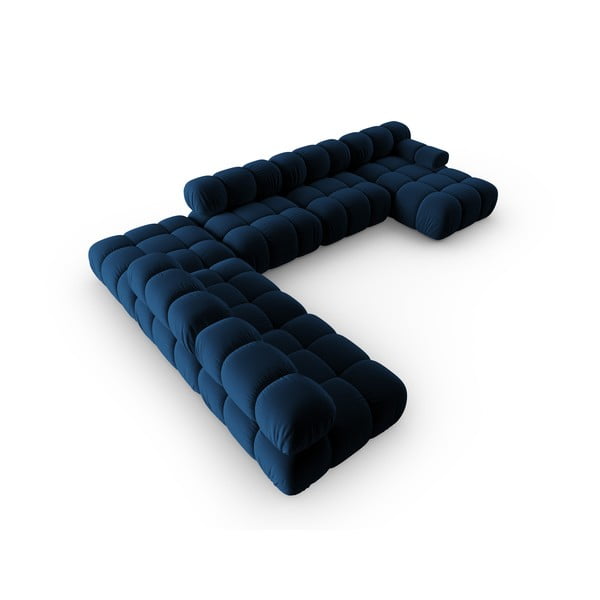 Sinine sametist diivan 379 cm Bellis - Micadoni Home-image-4