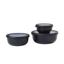 Toidukarbid 3tk komplektis Nordic black - Mepal