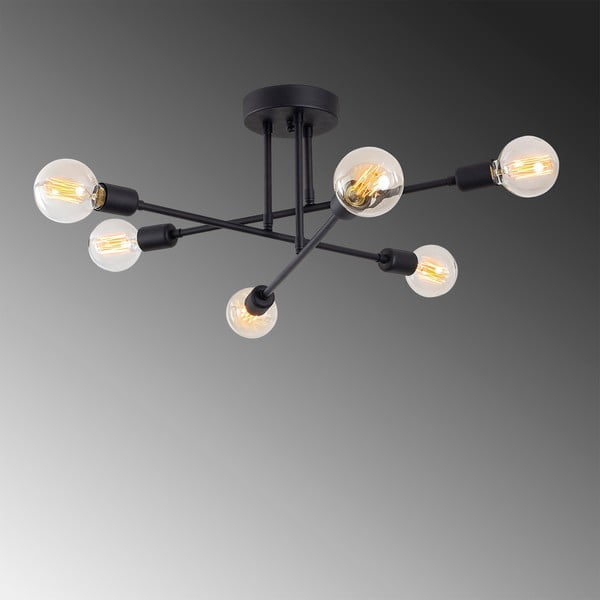 Must laevalgusti Flower - Opviq lights-image-3