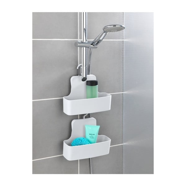 Valge rippuv riiul duši jaoks Barcelona - Wenko-image-3