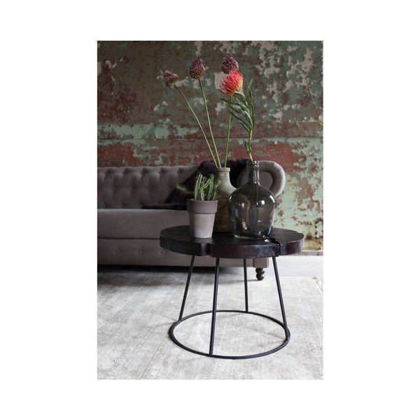 Teakist kohvilaud , ⌀ 60 cm - Dutchbone-image-2