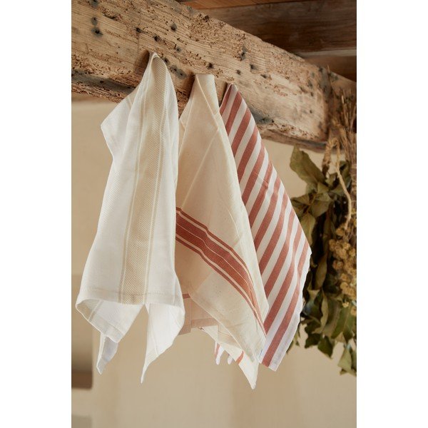 Puuvillased rätikud 2 tk 50x70 cm Stripes - Casafina-image-1