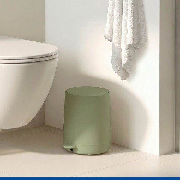 Roheline pealeastuv plastprügikast 5 l Fablo - Wenko-image-1