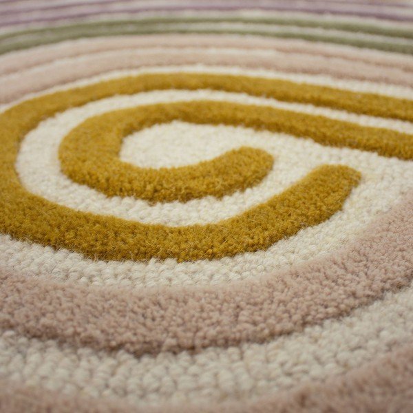 Roheline käsitsi kootud villane jooksja 80x300 cm Spiral Shaped - Flair Rugs-image-2