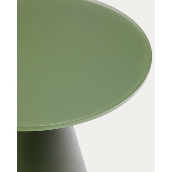 Ümmargune abilaud klaasist pealispinnaga ø 30 cm Wilshire - Kave Home-image-4