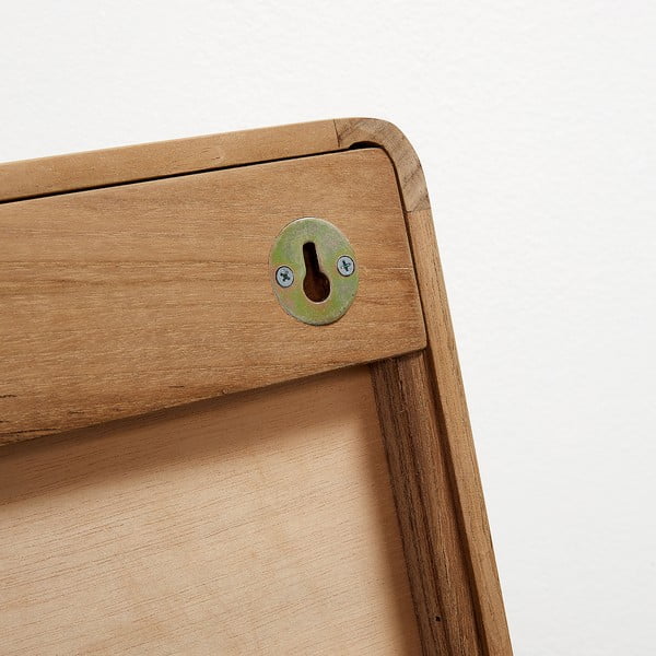 Zrcadlo z teakového dřeva Kave Home Sunday, 80 x 65 cm-image-3