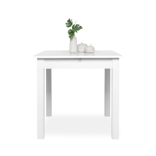 Bílý rozkládací jídelní stůl Intertrade Coburg, 80 x 80 cm