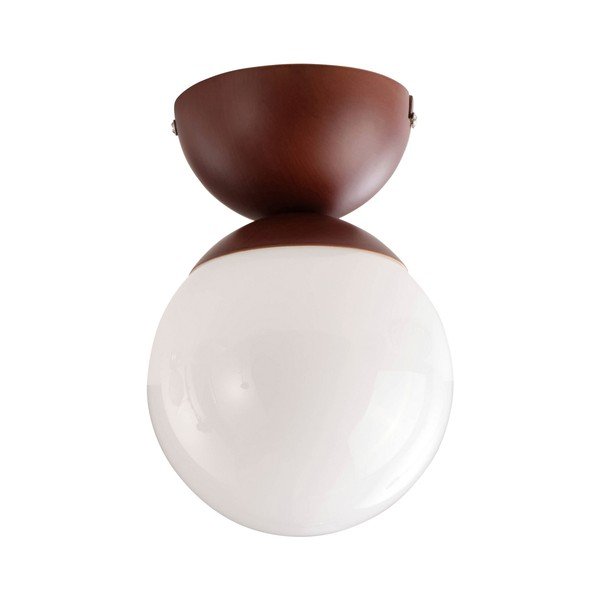 Valge/pruun opaalklaasist laevalgusti ø 15 cm Leah - Jotex