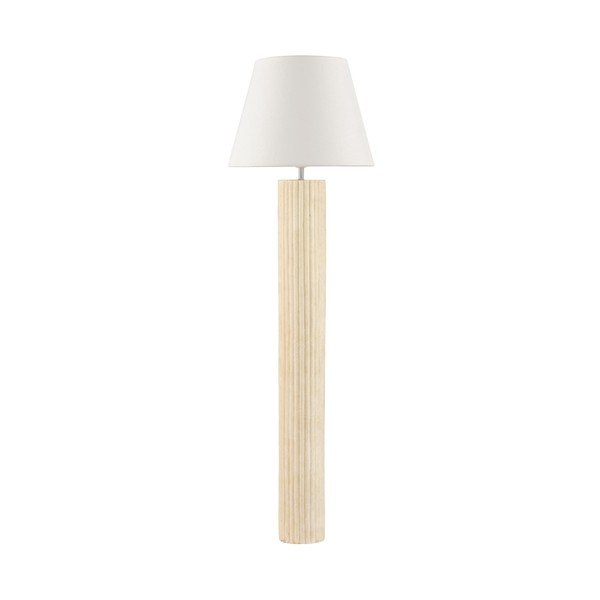 Valge/kreemikas kivipõrandalamp (kõrgus 150 cm) Bacoo - Nova Luce