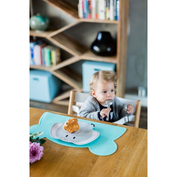 Türkiissinine silikoonist taldrikutaoline karu, 48 x 25 cm - Kindsgut-image-3