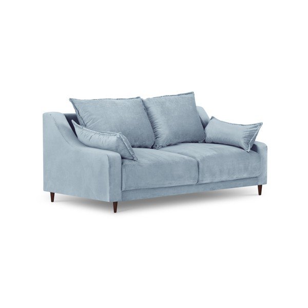 Helesinine sametne diivan Freesia, 150 cm - Mazzini Sofas-image-2