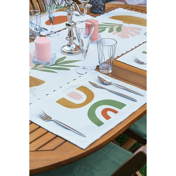 4 riidest taldrikutest ja jooksjast koosnev komplekt - Minimalist Home World-image-2