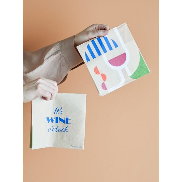 Paberrätikud, 20 tk komplektis Wine - Bloomingville-image-1