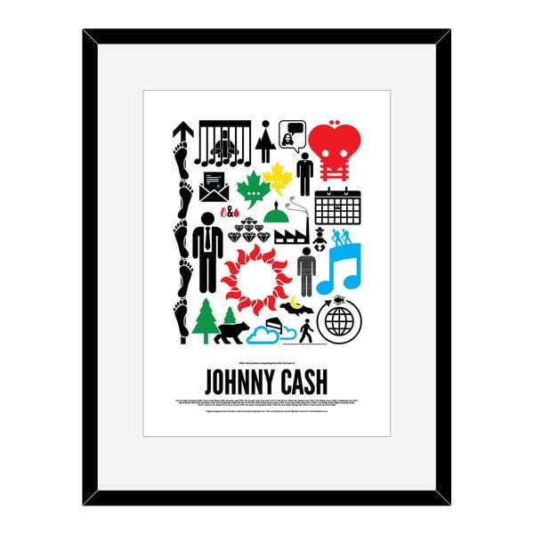 Plakát Johny Cash, 50x70 cm
