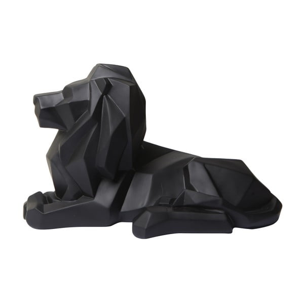 Černá dekorativní soška YWL Lion
