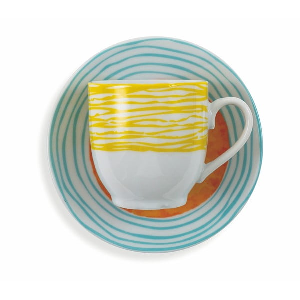 Sada 6 porcelánových šálků na espresso VDE Tivoli 1996 Marea-image-3