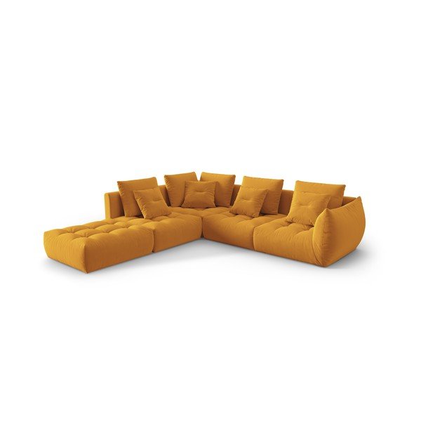 Kollane bukleekangast nurgadiivan (vasak nurk/L) Bloom - Micadoni Home-image-2