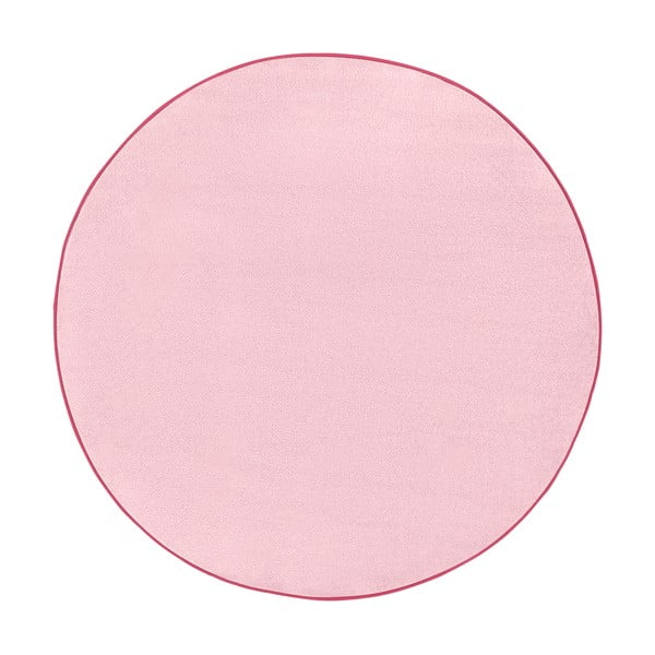 Světle růžový koberec Hanse Home, ⌀ 200 cm