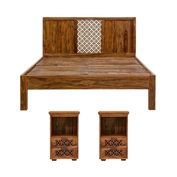 Postel z masivního palisandrového dřeva Massive Home Rosie, 160 x 200 cm-image-3