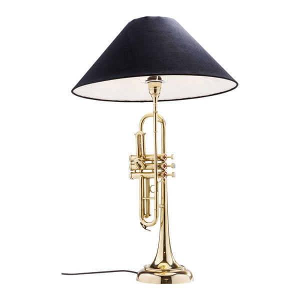 Stolní lampa z leštěné mosazi Kare Design Trumpet