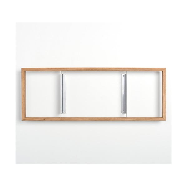 Knižní police z dubového dřeva das kleine b b6, výška 25 cm-image-2