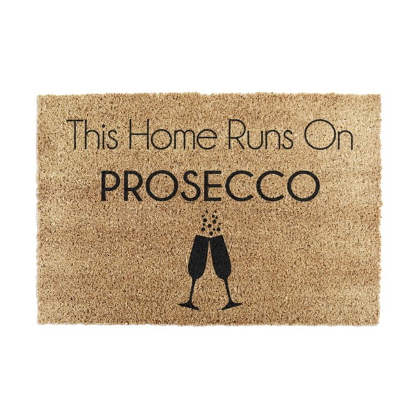 Kookoskiududest matt  40x60cm This Home Runs On Prosecco - Artsy Doormats