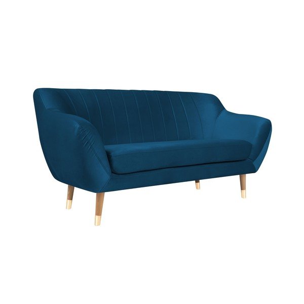 Sinine sametne diivan , 158 cm Benito - Mazzini Sofas-image-2
