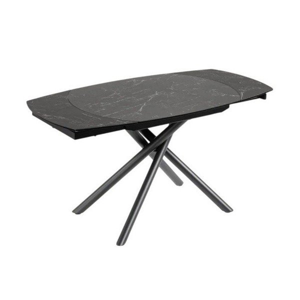 Pikendatav söögilaud keraamilise pealispinnaga lisalauaga 100x130 cm Yodalia - Kave Home