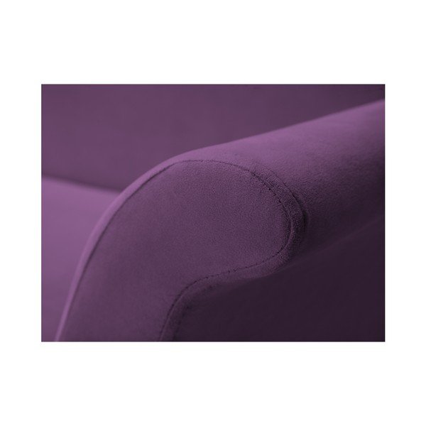 Fialová 3místná rozkládací pohovka s úložným prostorem Mazzini Sofas Peony-image-2