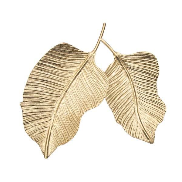 Metallist dekoratiivne kandik Double Leaf - Mauro Ferretti