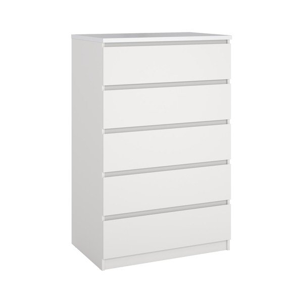 Valge kummut 77x121x50 cm Naia - Tvilum