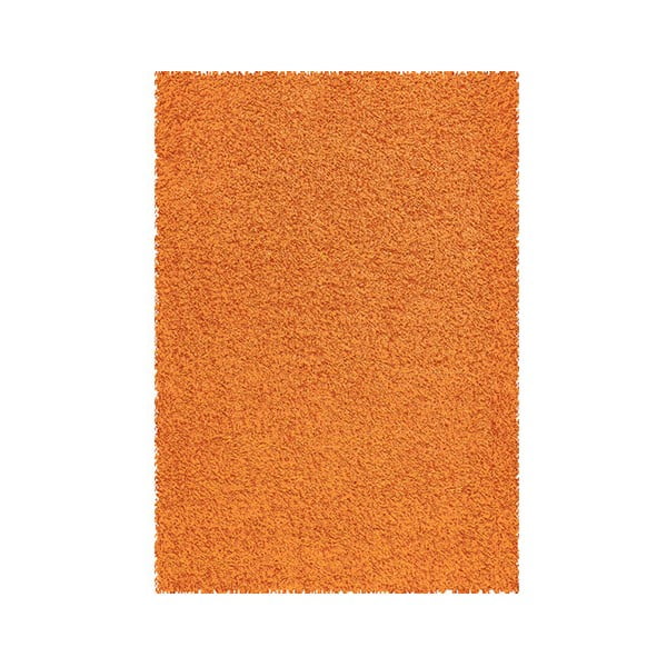 Koberec Shaggy 80x150 cm s 3 cm dlouhým vlasem, oranžový