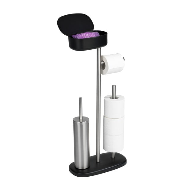 Roostevabast terasest tualettruumi riiuliga statiiv Rivazza - Wenko-image-3