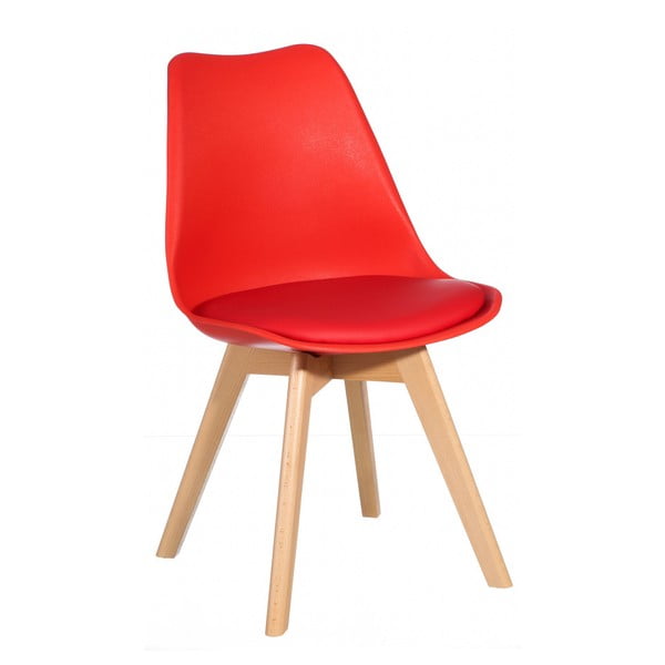 Červená židle Ixia Alvilda