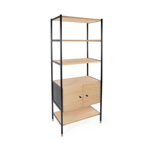 Must tamme raamaturiiul 90x180 cm Jungend - Woodman-image-2