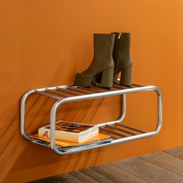 Hõbedast metallist rippuv jalatsiriiul Retro - Spinder Design-image-4