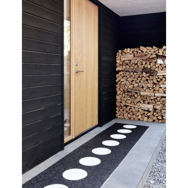 Must-valge sise/välisvaip 70x90 cm Vera Black – Pappelina-image-3