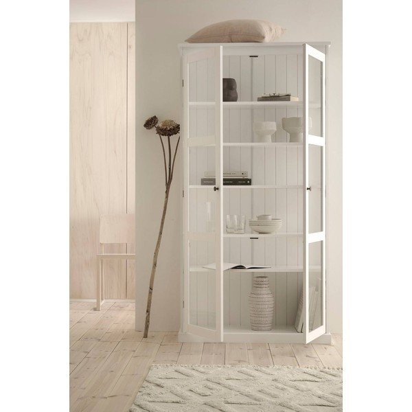Valge MDF-ist vitriinkapp 98x193x34 cm Wilma - Ellos Home-image-2