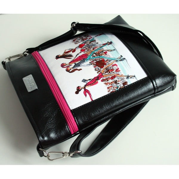 Kabelka přes rameno Dara bags Puzzle Ruby no. 50 I love Paris-image-2